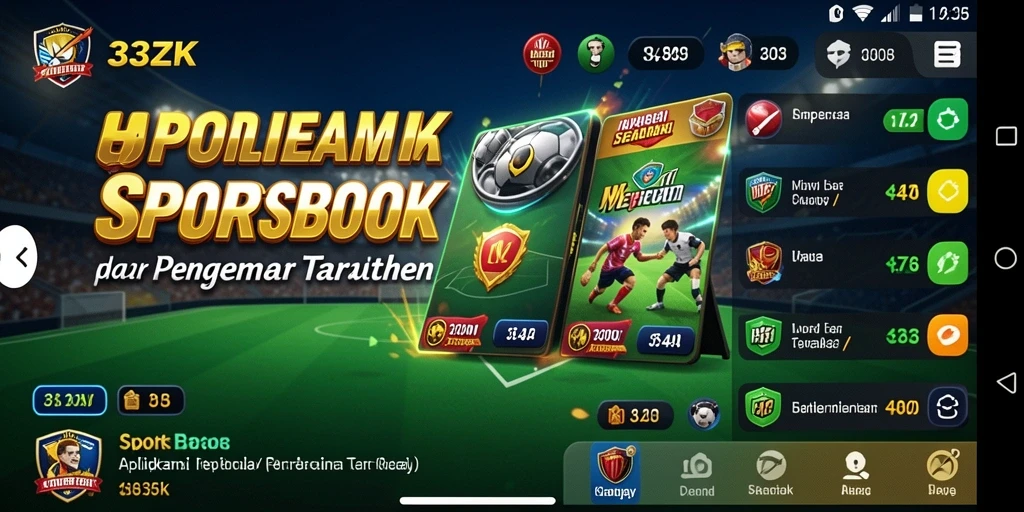 Tampilan gameplay 33ZK yang seru dan interaktif dalam taruhan olahraga.