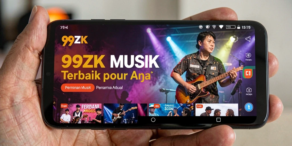 Screenshot 99ZK menampilkan gameplay interaktif dengan berbagai tantangan musik.