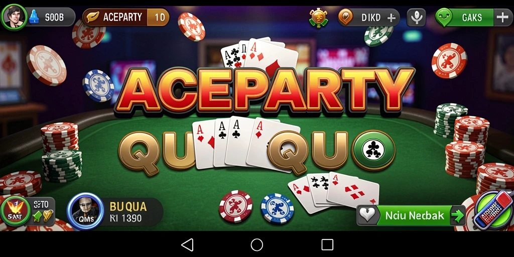 Screenshot menampilkan gameplay QiuQiu yang seru dan mendebarkan.
