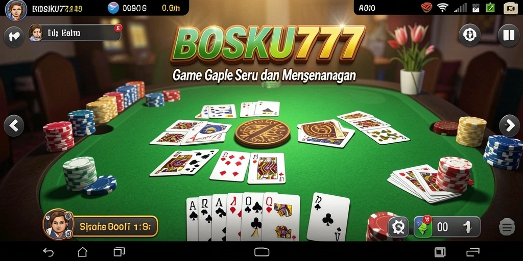 Tampilan gameplay seru dan interaktif di BOSKU777.