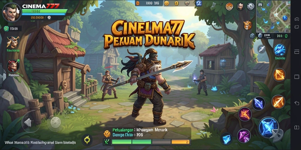 Tampilan gameplay RPG yang menegangkan dan mendebarkan di CINEMA77.