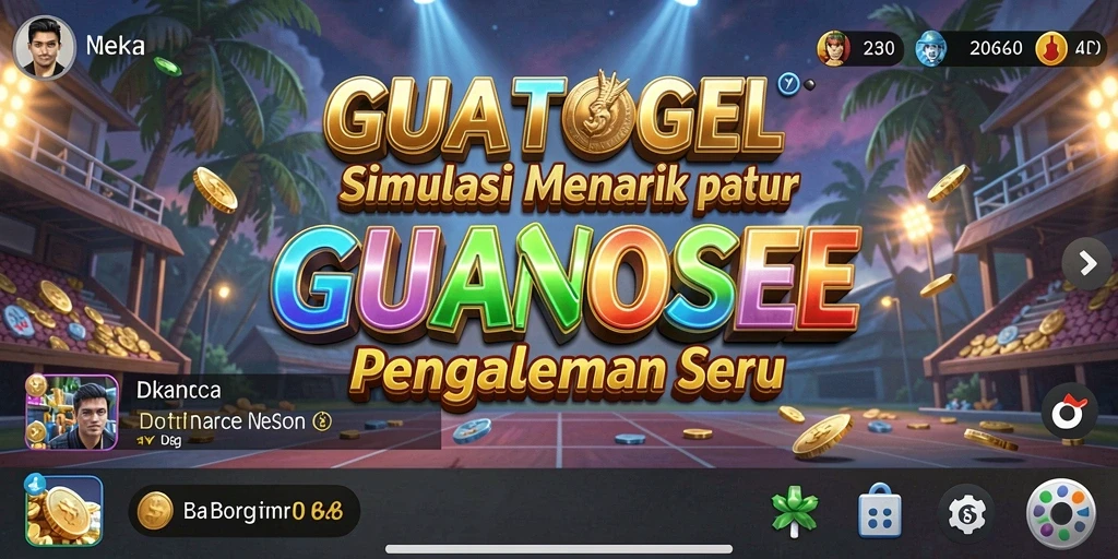 Tampilan gameplay GUATOGEL yang menarik dengan berbagai skenario simulasi.