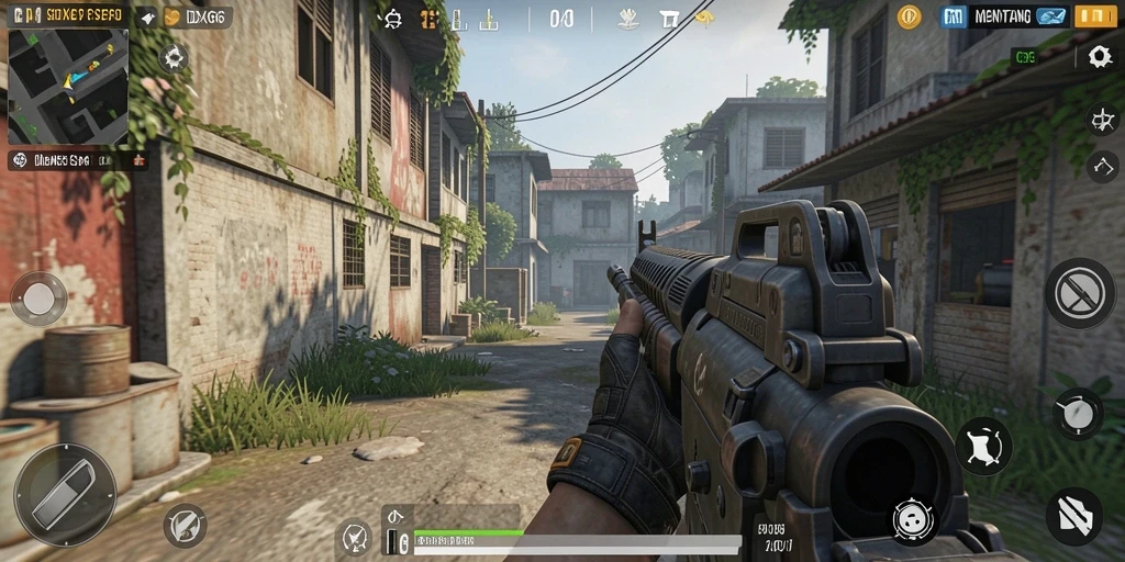Tangkapan layar gameplay <strong>IDX66</strong> menunjukkan aksi seru di medan perang.