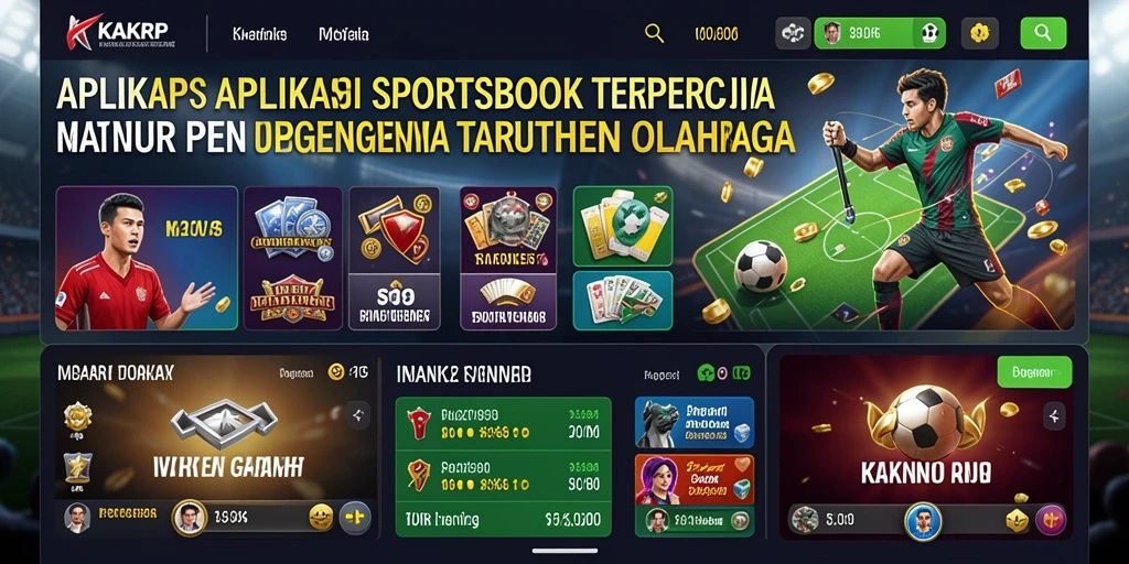 Tampilan gameplay KAKRP yang menarik dan informatif di aplikasi Sportsbook.