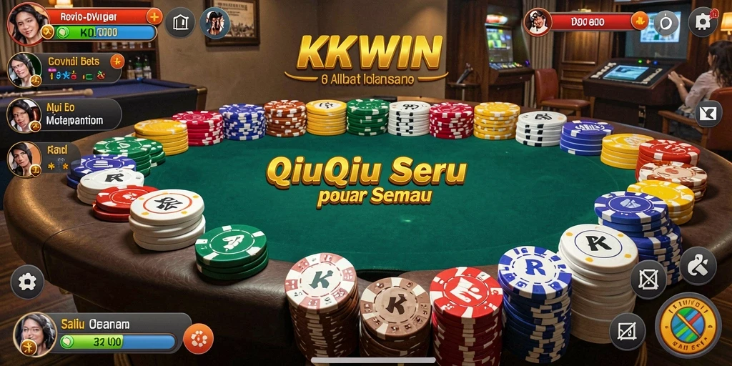 Screenshot gameplay QiuQiu KKWIN yang mendebarkan.
