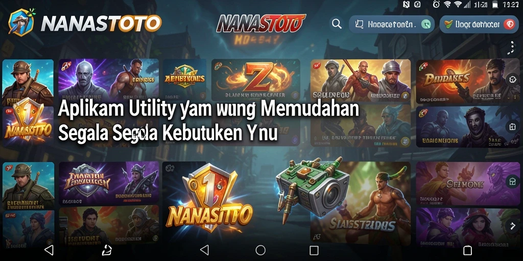 Tampilan antarmuka pengguna NANASTOTO yang sederhana dan fungsional.