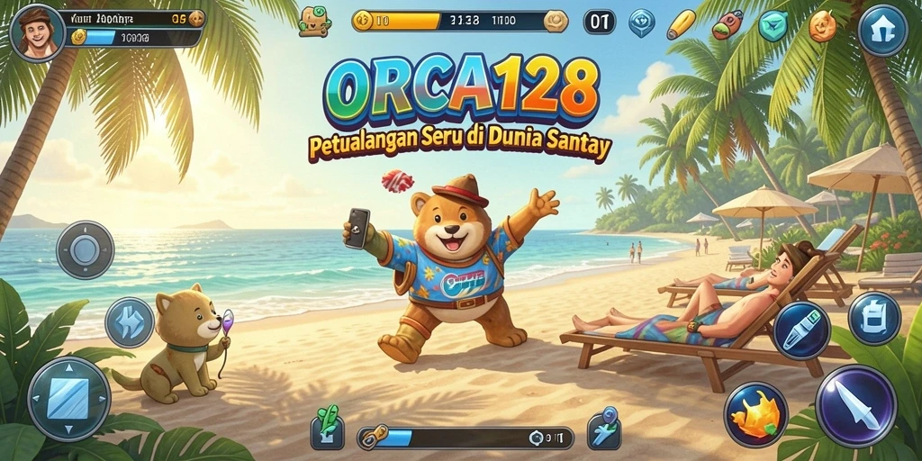 Tampilan ceria dan gameplay menyenangkan di ORCA128.