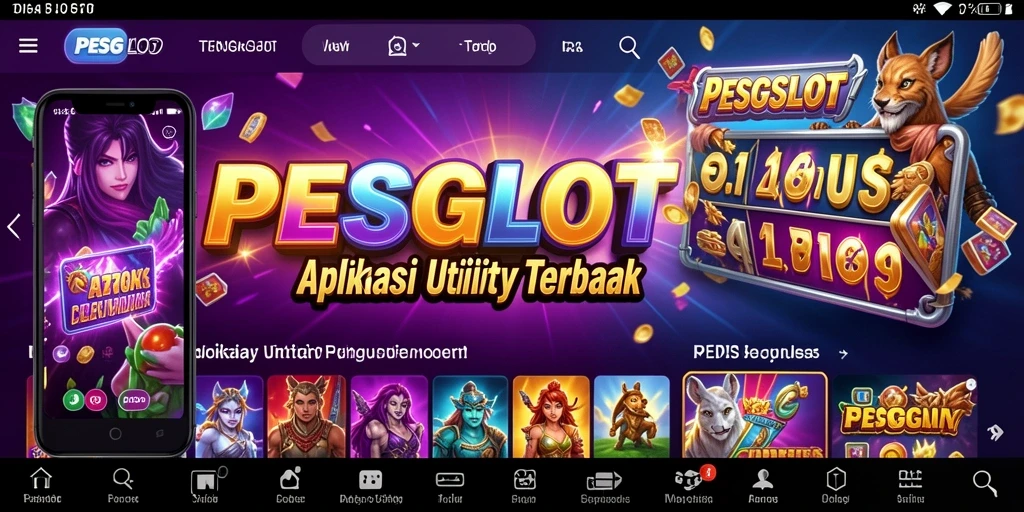 Tampilan PESGSLOT yang bersih dan fungsional sebagai aplikasi Utility.