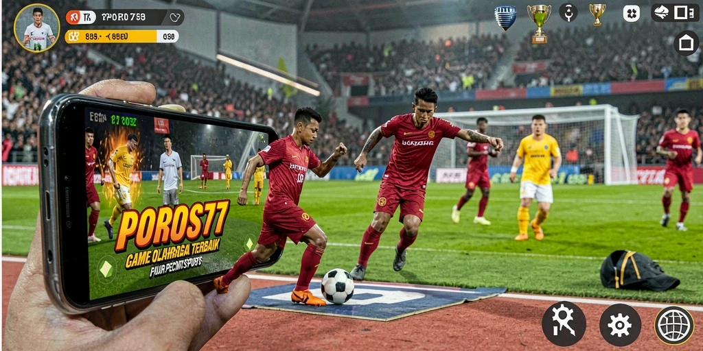 Gameplay menarik dalam olahraga yang seru dan kompetitif.