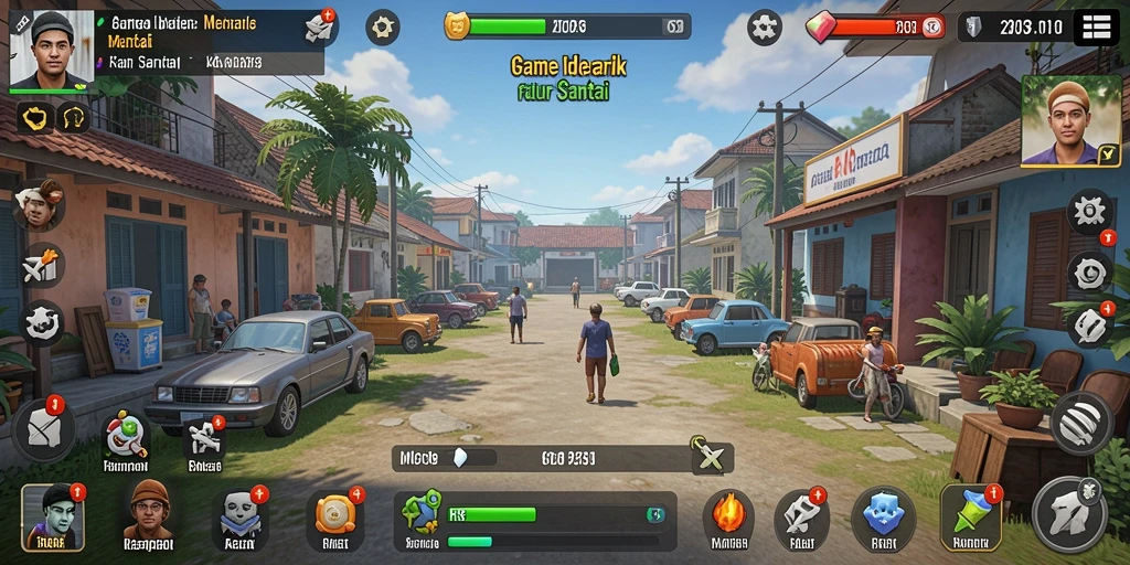 Tampilan gameplay RR33 yang menarik dengan elemen idle.