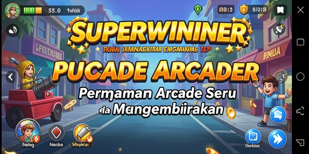 Gameplay seru dalam SUPERWINNER yang menarik perhatian.