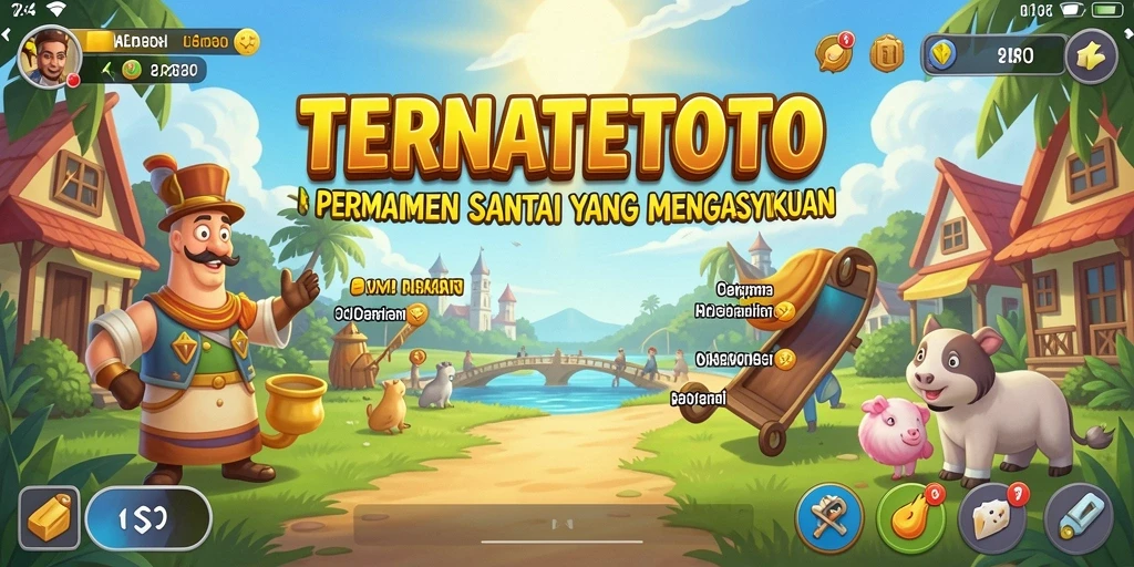 Tangkapan layar gameplay TERNATETOTO yang menyenangkan dan penuh warna.