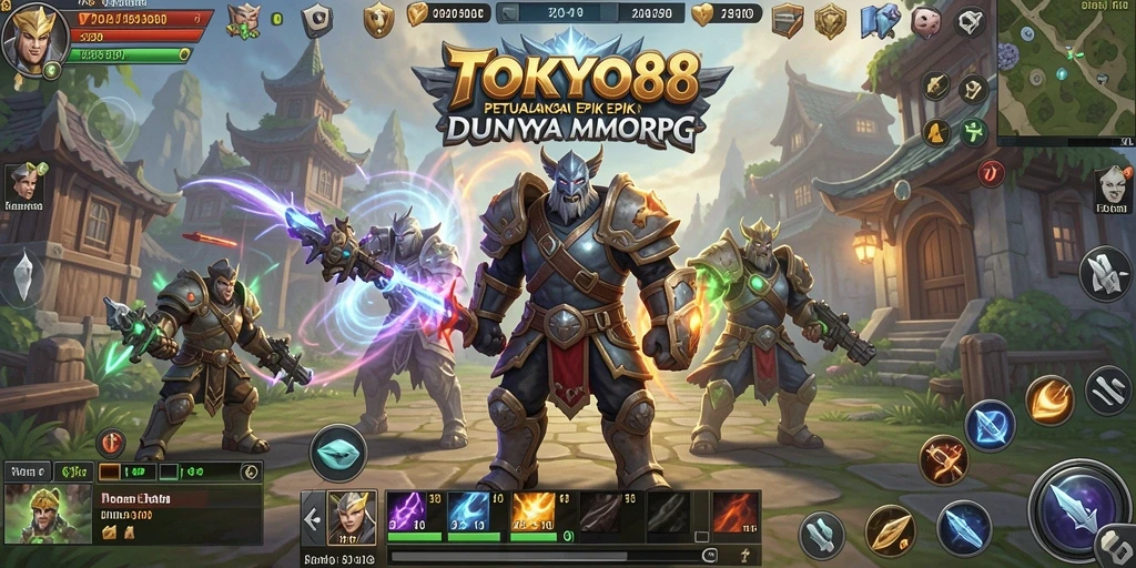 Tangkapan layar menampilkan aksi pertarungan seru dalam TOKYO88.