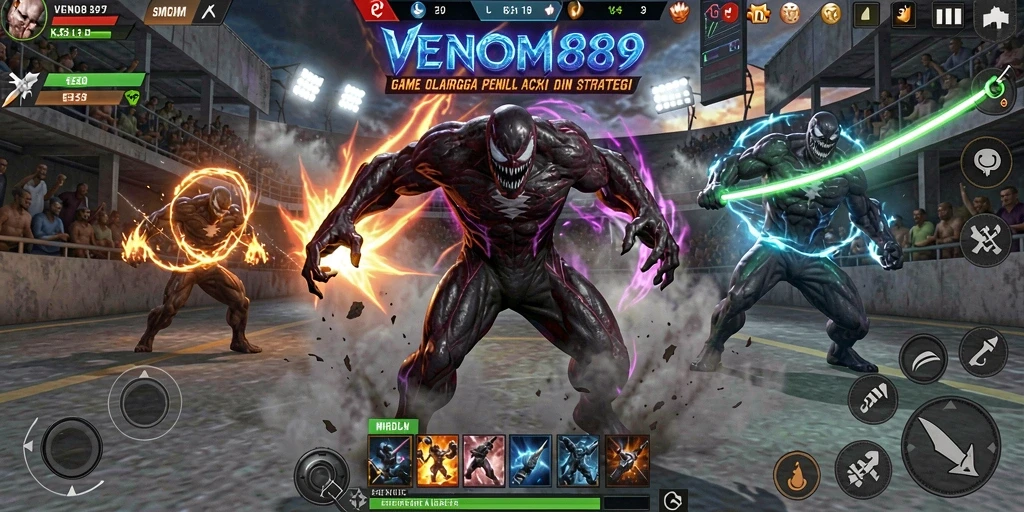 Tampilan gameplay menarik dari VENOM889 dengan aksi olahraga seru.